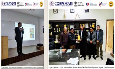 Expert Session on AI for Atmanirbhar Bharat: Role of Artificial Intelligence in Digital Transformation.