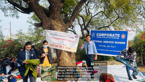 Cloth Donation Drive at Sankal village, Berasia